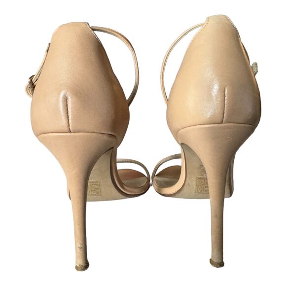 RAYE Blake Stiletto 4' Heel in Nude ankle strap and buckle open toes size 7.5 - Picture 9 of 15